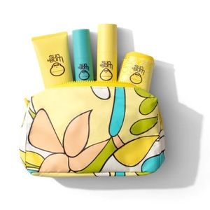 Sun Bum Skin Care Insulated Bag Kit cleanser sunscreen serum headband NWT